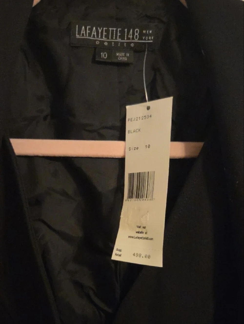 Lafayette 148 New York Black Women's Blazer